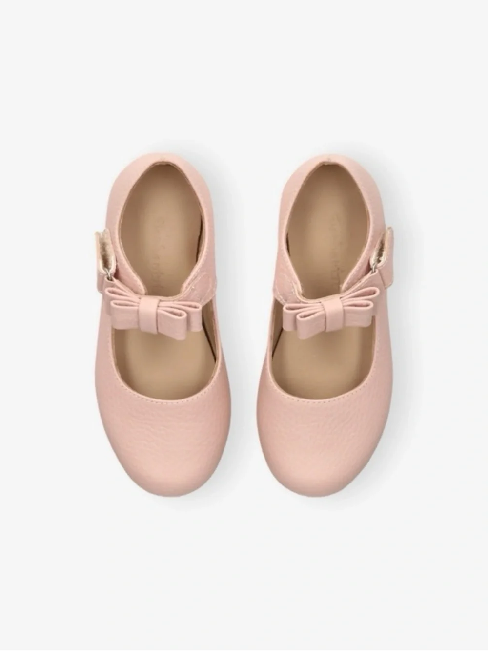 Elephantito Girls' Textured Bow Strap Dress Shoes in Light Pink Sz toddler 8